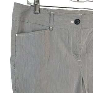 LOFT striped/cropped capri. Very small stripe so it’s very flattering. Size 12